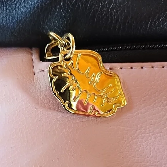 Cute Pink Piglet Accent Black Mini Backpack - Picture 3 of 8